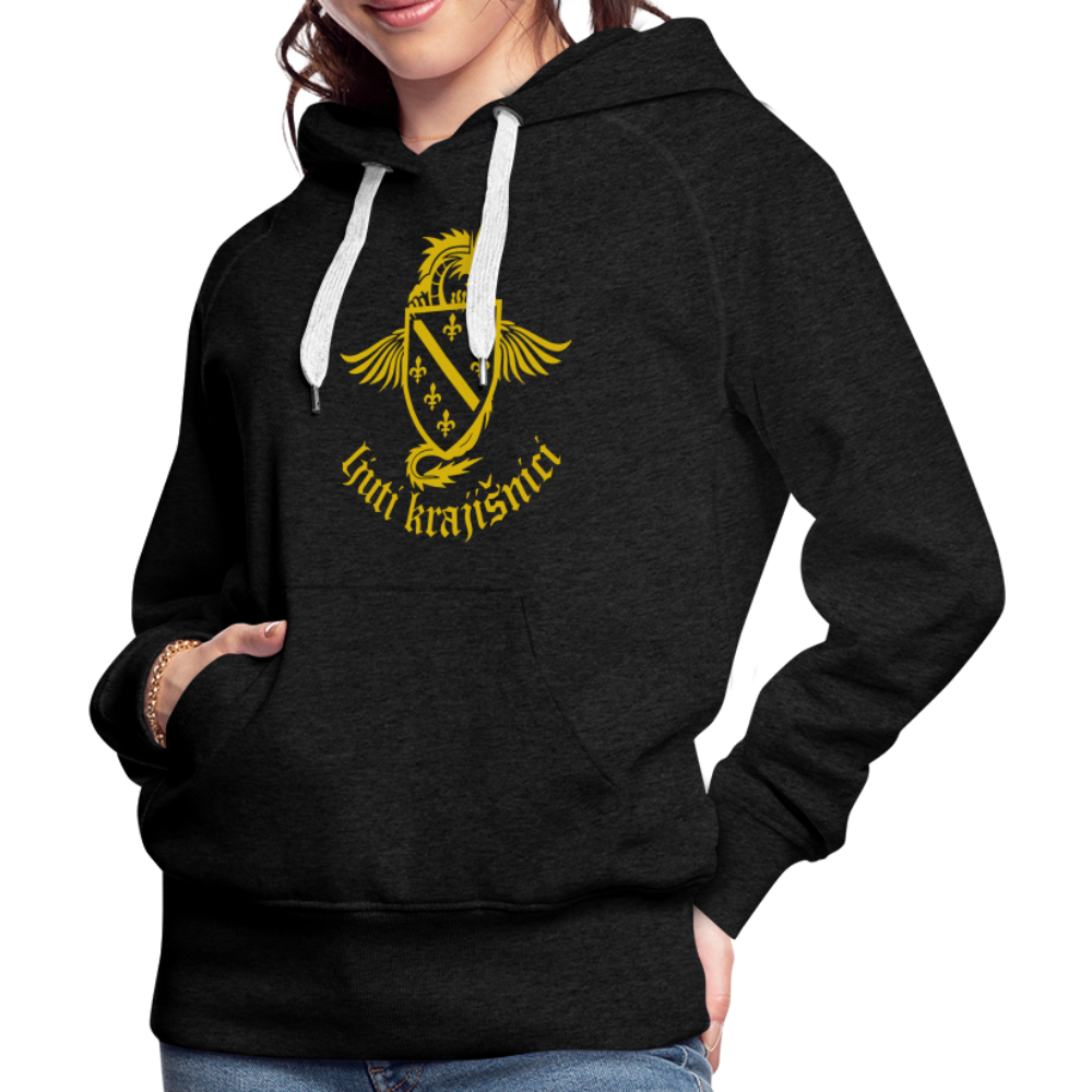 Ljuti Krajisnici Damen Premium Kapuzenpullover - Anthrazit