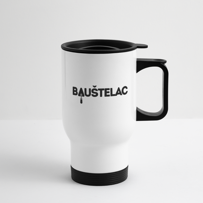 Baustelac Thermobecher mit Tragegriff - Weiß