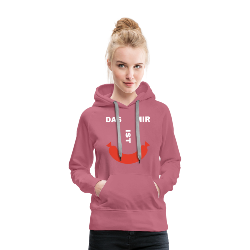Das ist mir Wurst Damen Premium Hoodie - Malve