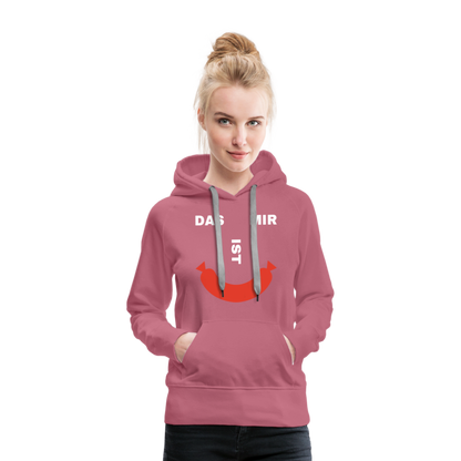 Das ist mir Wurst Damen Premium Hoodie - Malve