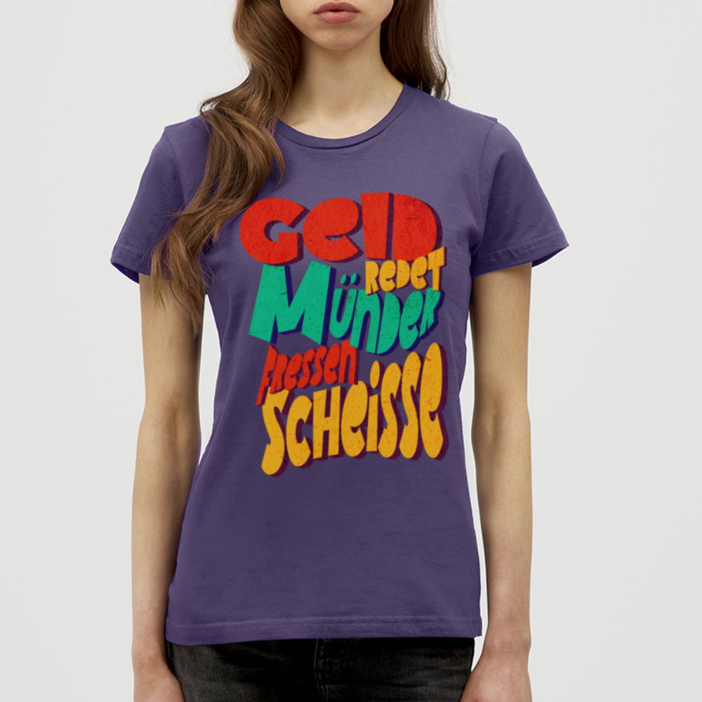 Geld Frauen T-Shirt - Dunkellila