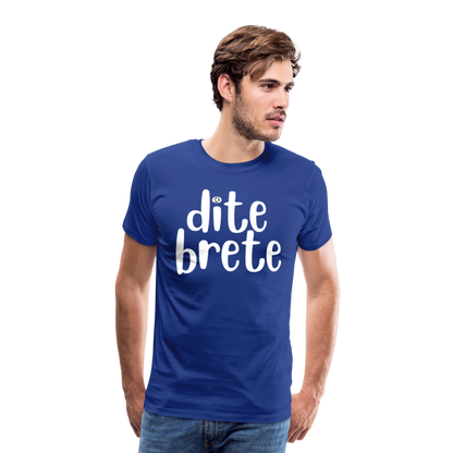 Dite Brete Herren Premium T-Shirt - Königsblau