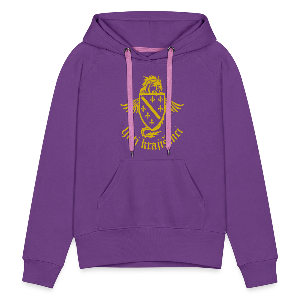 Ljuti Krajisnici Damen Premium Kapuzenpullover - Purple