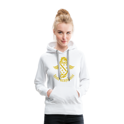 Ljuti Krajisnici Damen Premium Kapuzenpullover - Weiß