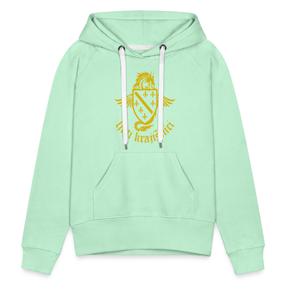 Ljuti Krajisnici Damen Premium Kapuzenpullover - helles Mintgrün