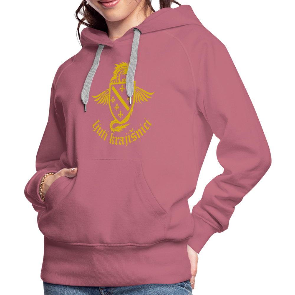 Ljuti Krajisnici Damen Premium Kapuzenpullover - Malve