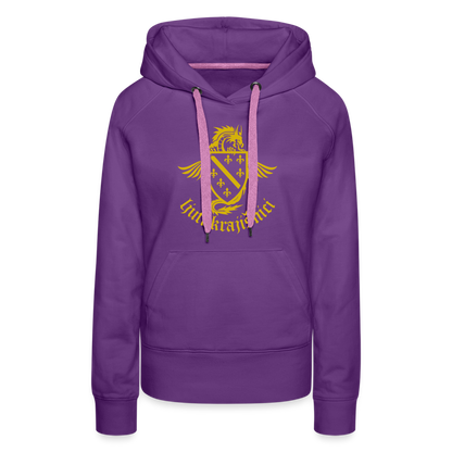 Ljuti Krajisnici Damen Premium Kapuzenpullover - Purple