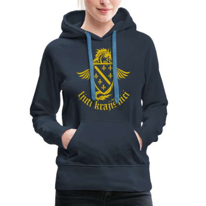 Ljuti Krajisnici Damen Premium Kapuzenpullover - Navy