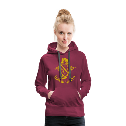 Ljuti Krajisnici Damen Premium Kapuzenpullover - Bordeaux