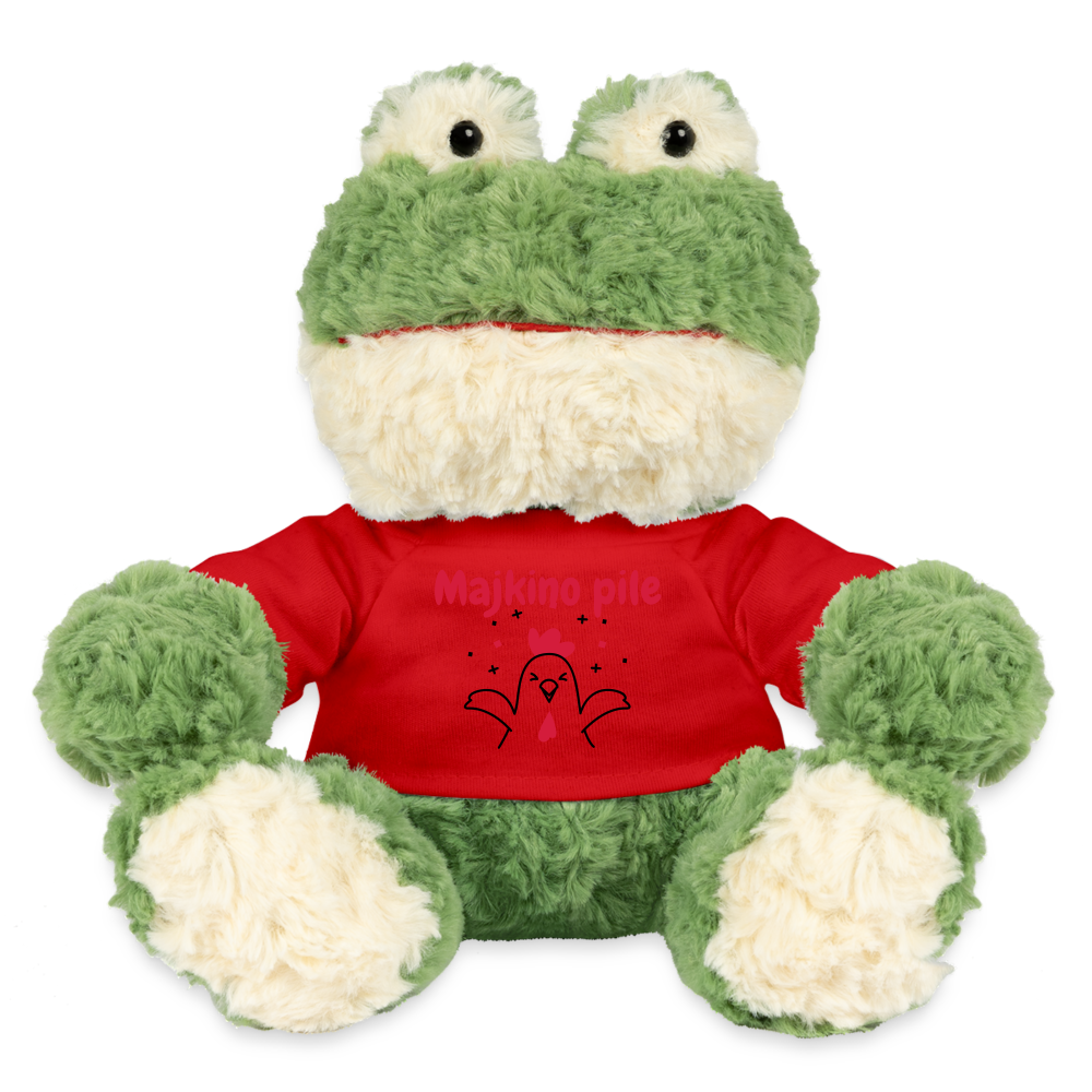Frosch Torge personalisiertes Kinderspielzeug MiniFeet - Rot