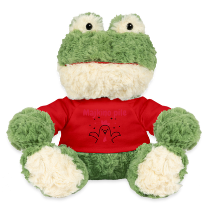 Frosch Torge personalisiertes Kinderspielzeug MiniFeet - Rot