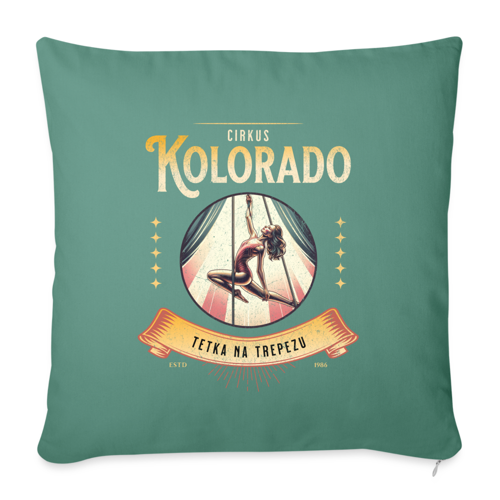Circus Kolorado Sofakissen mit Füllung 44 x 44 cm - Tanngrün