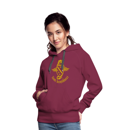 Ljuti Krajisnici Damen Premium Kapuzenpullover - Bordeaux