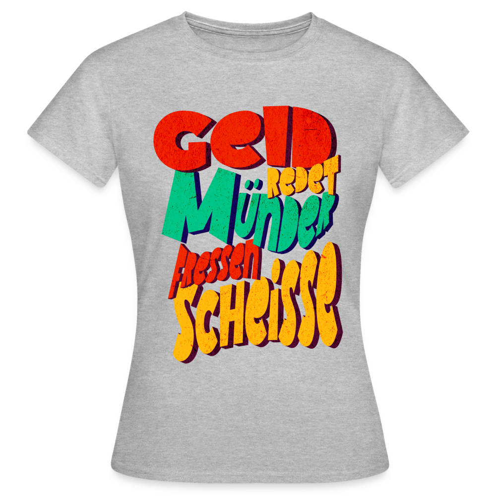 Geld Frauen T-Shirt - Grau meliert