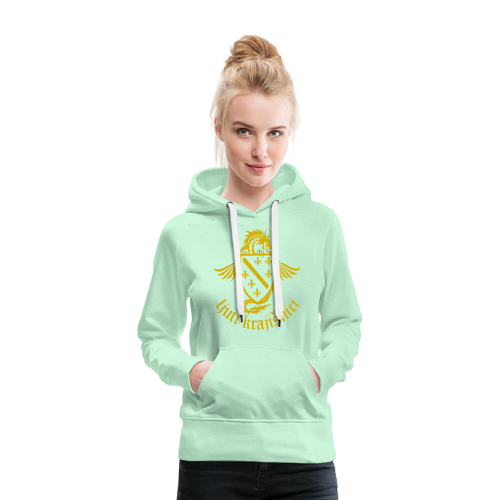 Ljuti Krajisnici Damen Premium Kapuzenpullover - helles Mintgrün