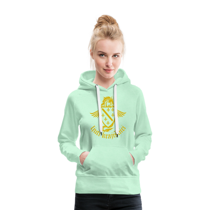 Ljuti Krajisnici Damen Premium Kapuzenpullover - helles Mintgrün