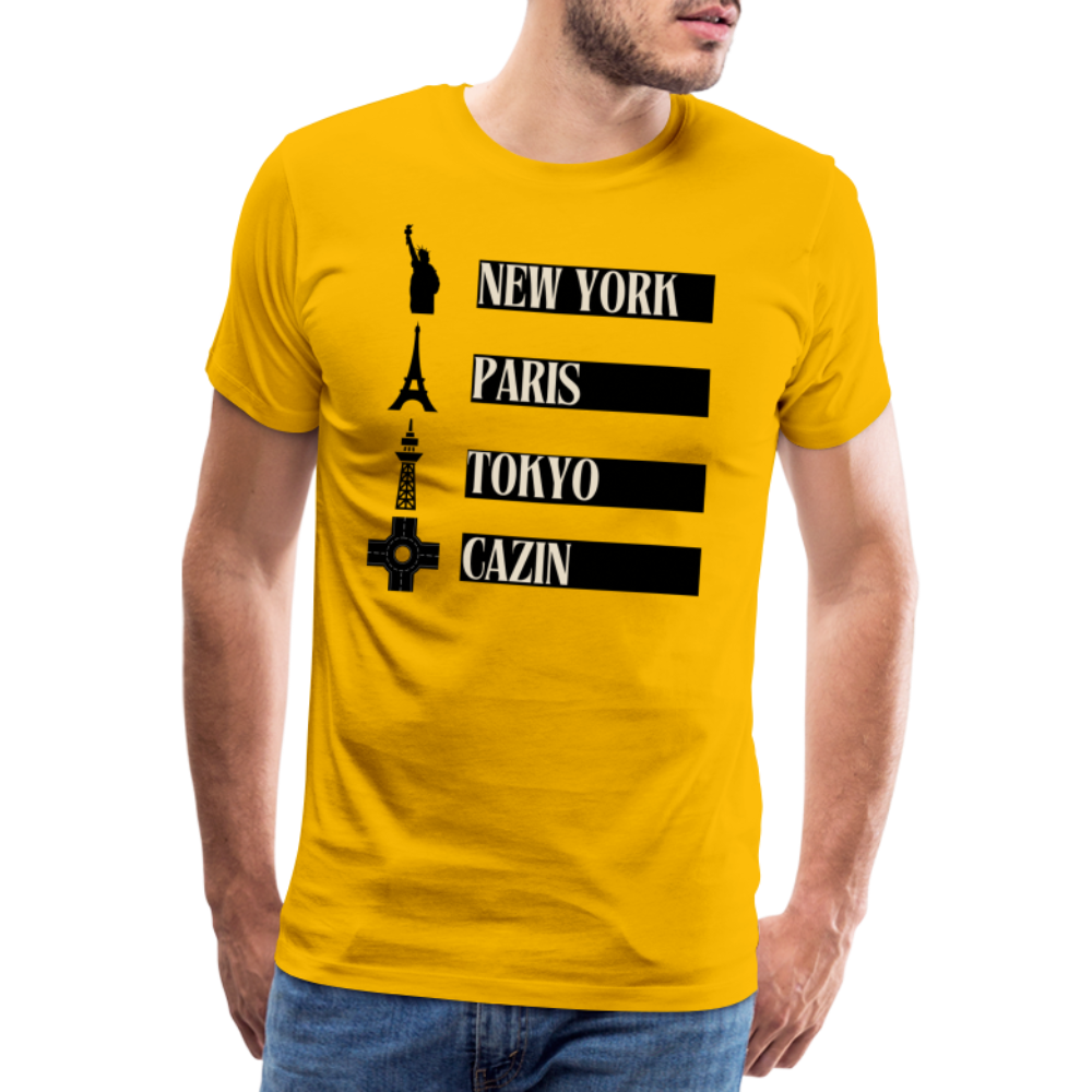 Cazin Herren Premium T-Shirt - Sonnengelb