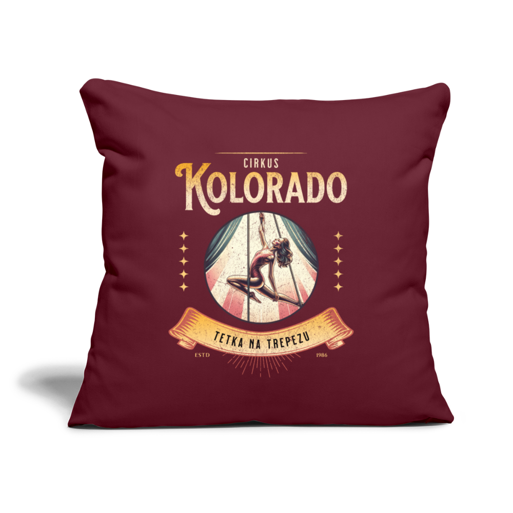 Circus Kolorado Sofakissen mit Füllung 44 x 44 cm - Burgunderrot