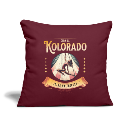 Circus Kolorado Sofakissen mit Füllung 44 x 44 cm - Burgunderrot