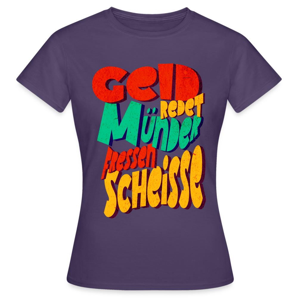 Geld Frauen T-Shirt - Dunkellila
