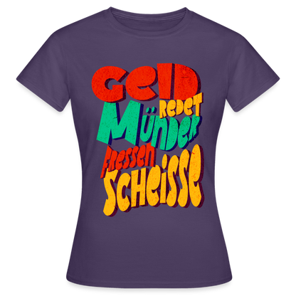Geld Frauen T-Shirt - Dunkellila