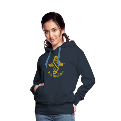Ljuti Krajisnici Damen Premium Kapuzenpullover - Navy