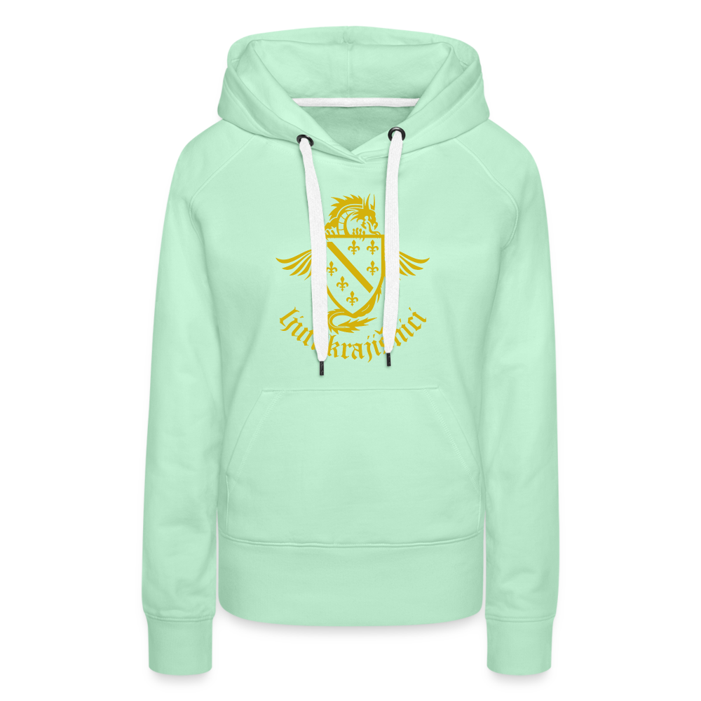 Ljuti Krajisnici Damen Premium Kapuzenpullover - helles Mintgrün
