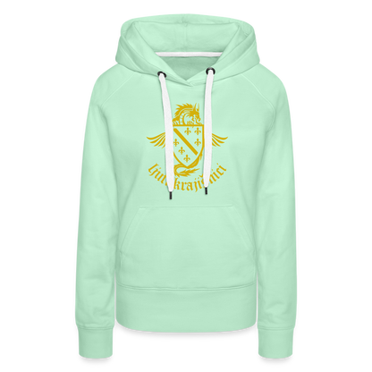 Ljuti Krajisnici Damen Premium Kapuzenpullover - helles Mintgrün