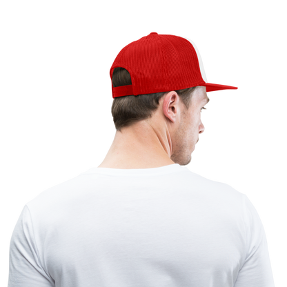 Baustelac Trucker-Kappe - Weiß/Rot