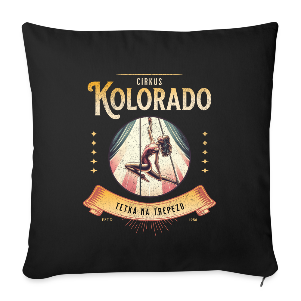 Circus Kolorado Sofakissen mit Füllung 44 x 44 cm - Schwarz