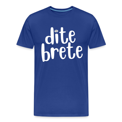 Dite Brete Herren Premium T-Shirt - Königsblau