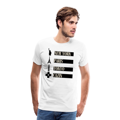 Cazin Herren Premium T-Shirt - Weiß
