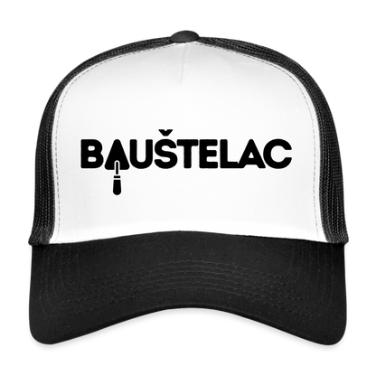 Baustelac Trucker-Kappe - Weiß/Schwarz