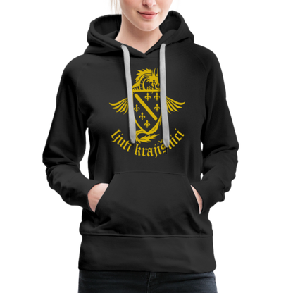 Ljuti Krajisnici Damen Premium Kapuzenpullover - Schwarz