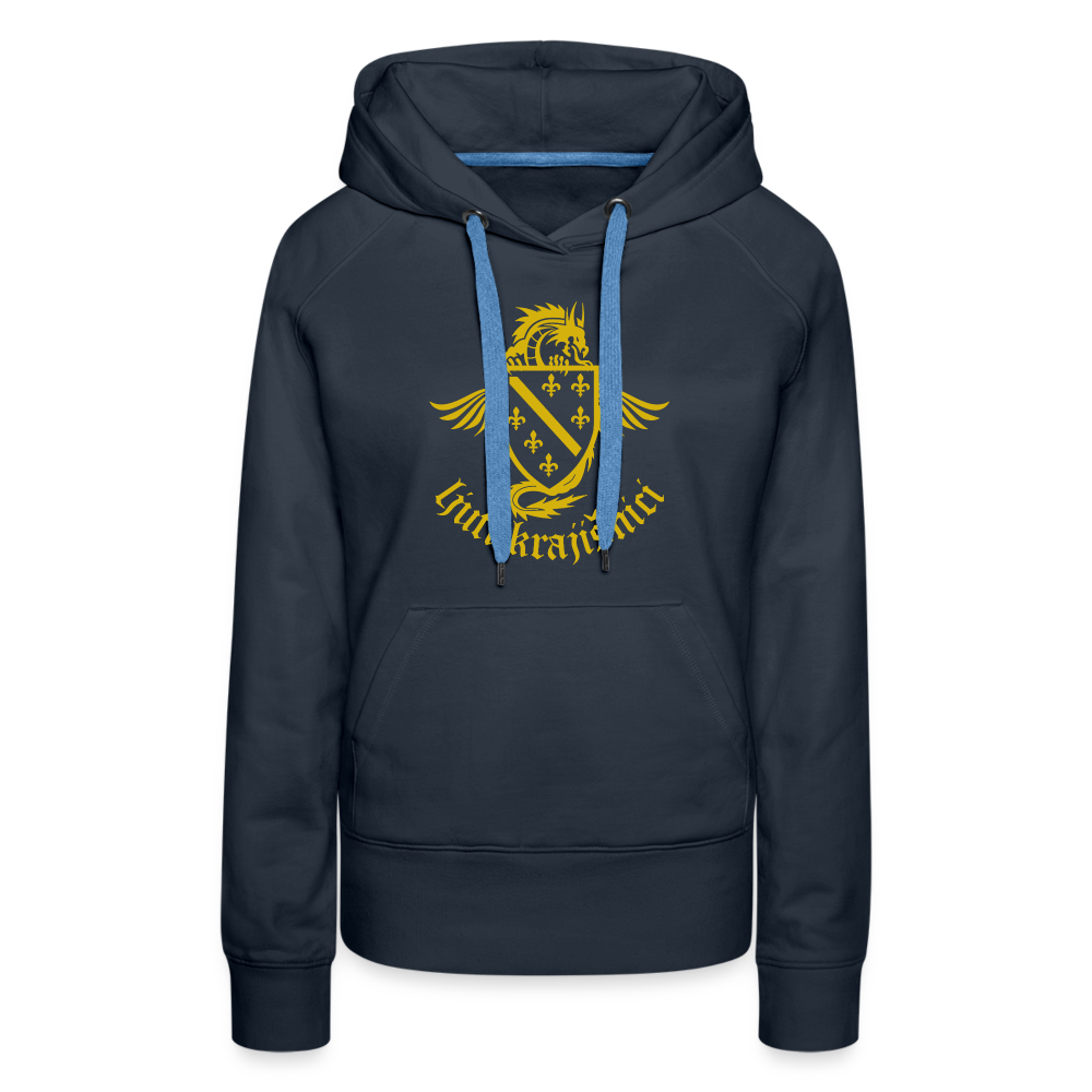 Ljuti Krajisnici Damen Premium Kapuzenpullover - Navy