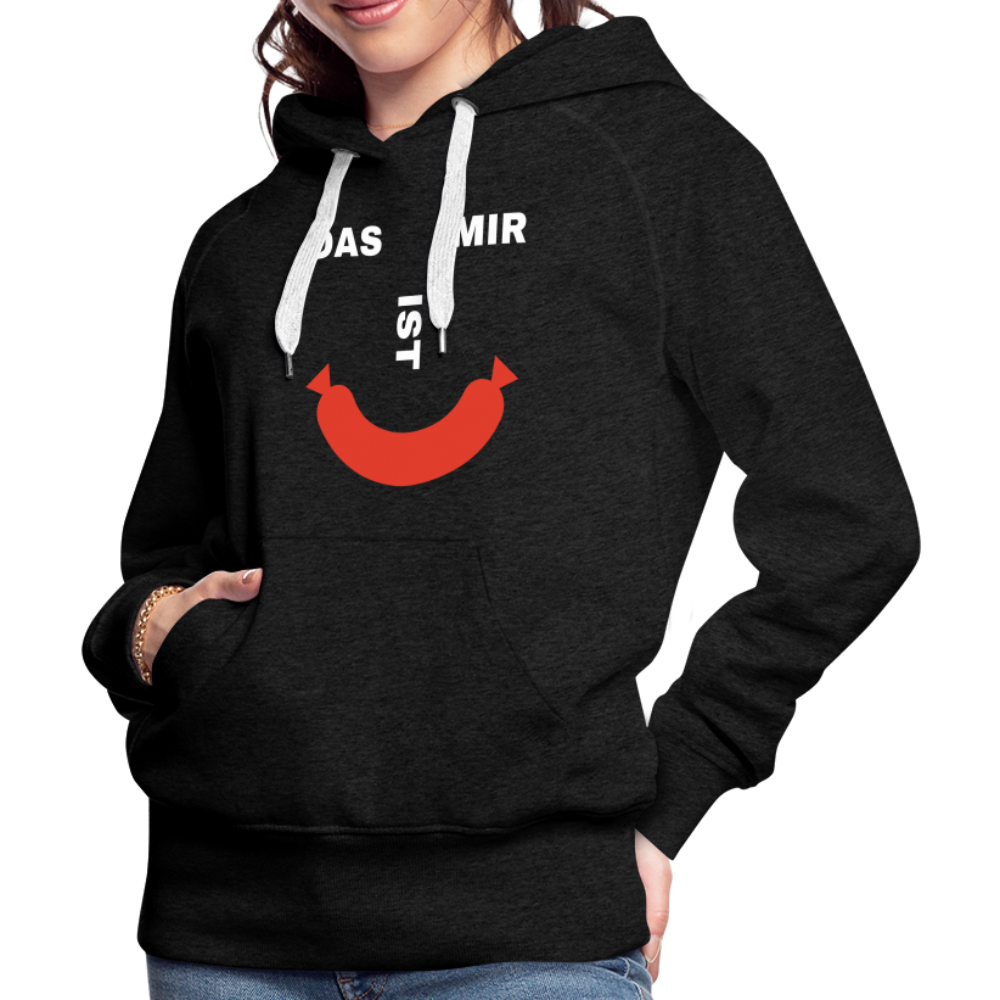 Das ist mir Wurst Damen Premium Hoodie - Anthrazit
