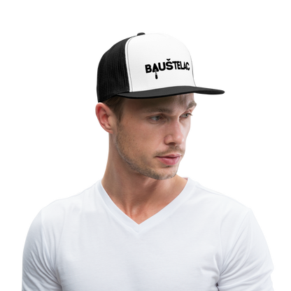 Baustelac Trucker-Kappe - Weiß/Schwarz
