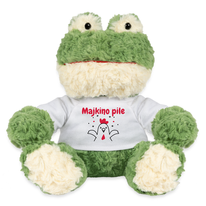 Frosch Torge personalisiertes Kinderspielzeug MiniFeet - Weiß