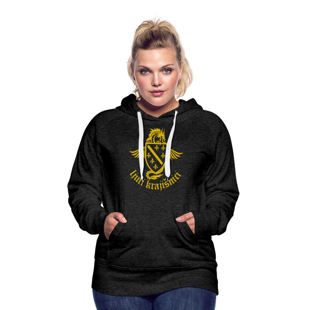 Ljuti Krajisnici Damen Premium Kapuzenpullover - Anthrazit