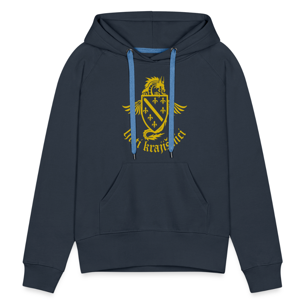 Ljuti Krajisnici Damen Premium Kapuzenpullover - Navy