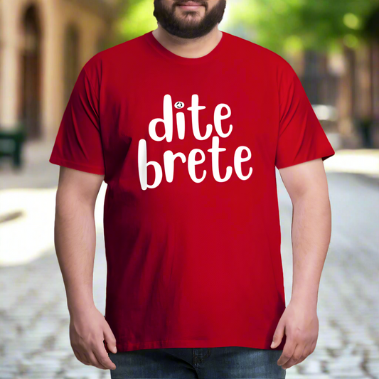 Dite Brete Herren Premium T-Shirt - Rot