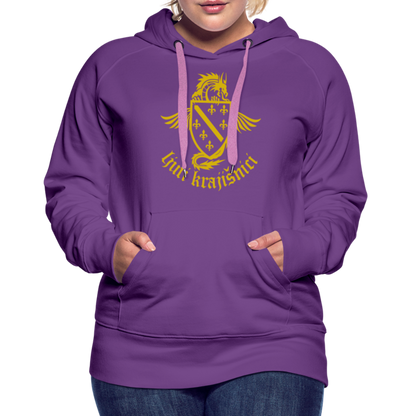 Ljuti Krajisnici Damen Premium Kapuzenpullover - Purple