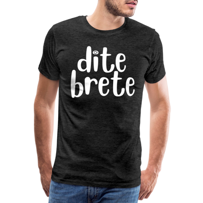 Dite Brete Herren Premium T-Shirt - Anthrazit