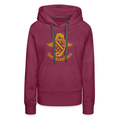 Ljuti Krajisnici Damen Premium Kapuzenpullover - Bordeaux