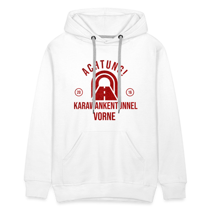 Karawankentunnel Männer Premium Hoodie - Weiß