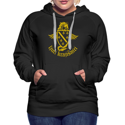 Ljuti Krajisnici Damen Premium Kapuzenpullover - Schwarz