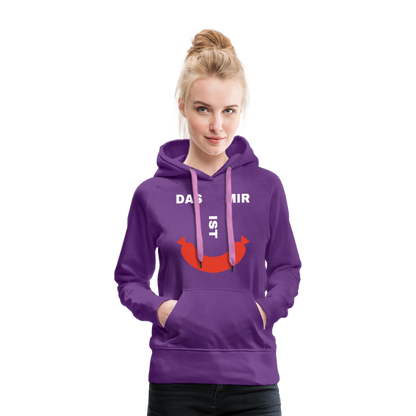 Das ist mir Wurst Damen Premium Hoodie - Purple