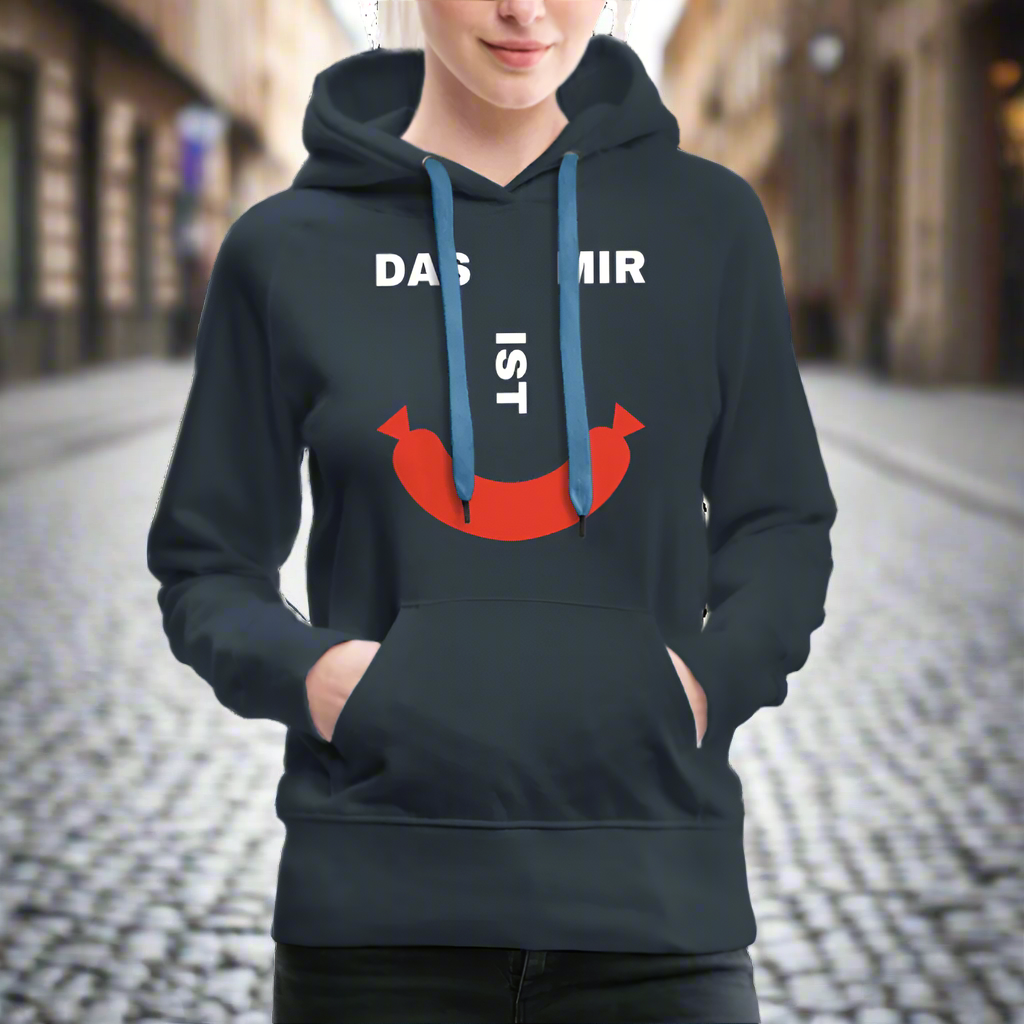 Das ist mir Wurst Damen Premium Hoodie - Navy