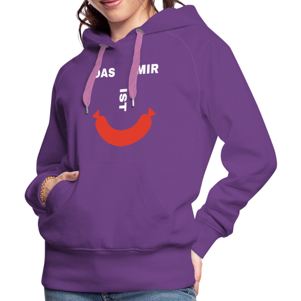 Das ist mir Wurst Damen Premium Hoodie - Purple
