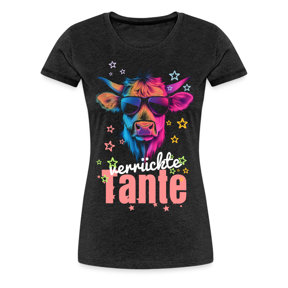 Moderne Tante Damen Premium T-Shirt - Anthrazit